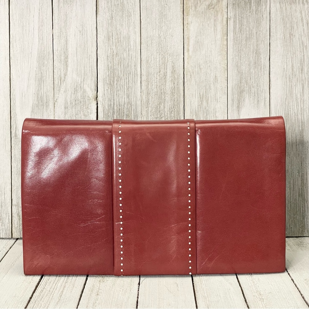 ANDREA PFISTER Italian Leather Convertible Crossbody Clutch